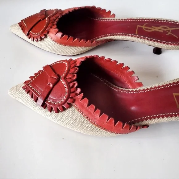 (CHECK NEW LISTINGS - for similar/cheaper options) 🧡 YSL kitten heart heels - Picture 4 of 7